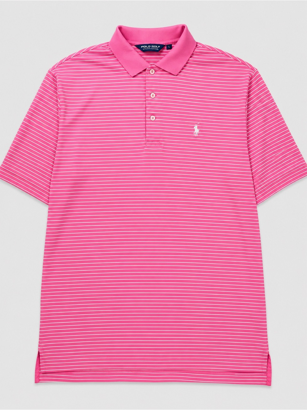 Polo Golf Ralph Lauren Pink Stripe Pima Cotton Polo Men’s L